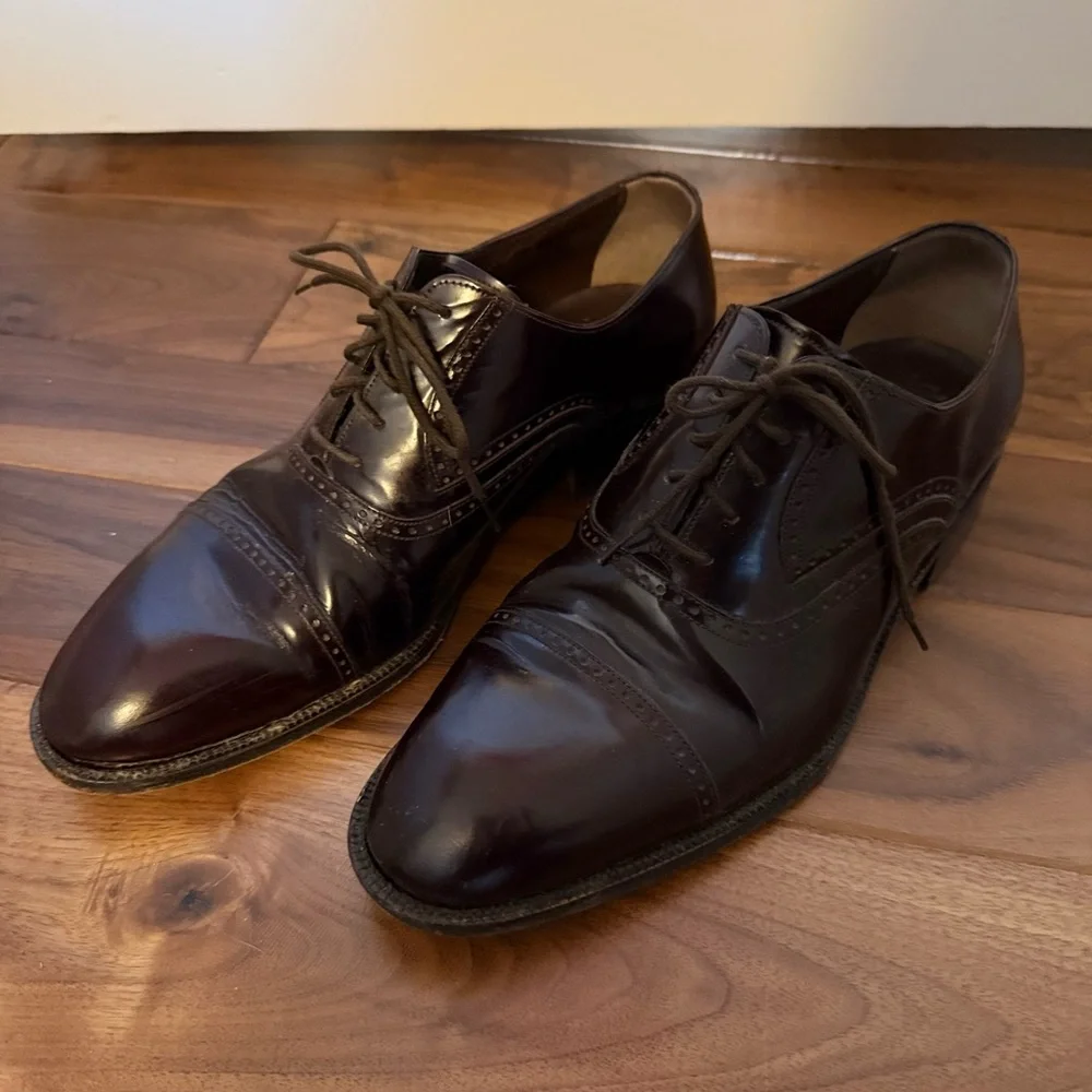 Bally Men's Dark Brown Oxford Shoes